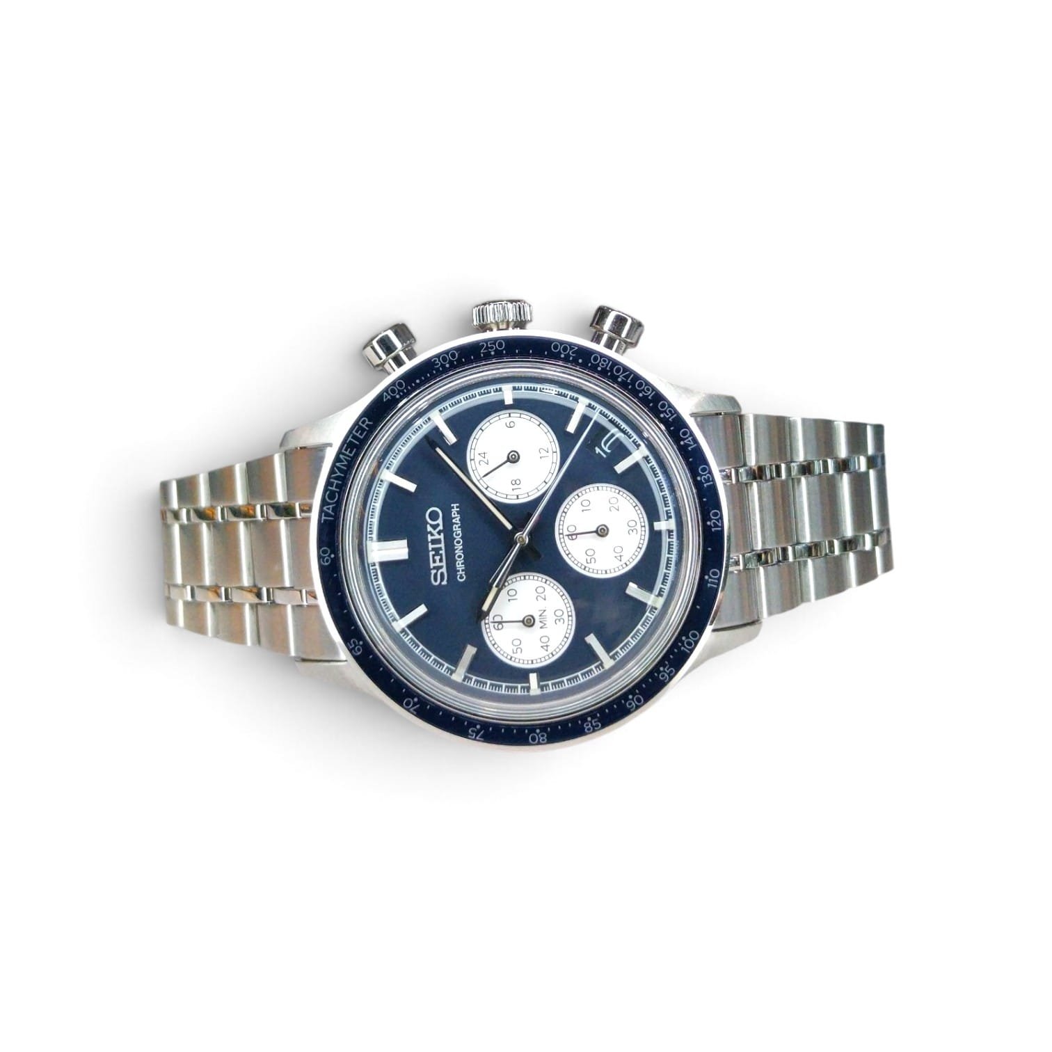 Seiko Men’s Quartz Chronograph Watch in Blue - Image 4