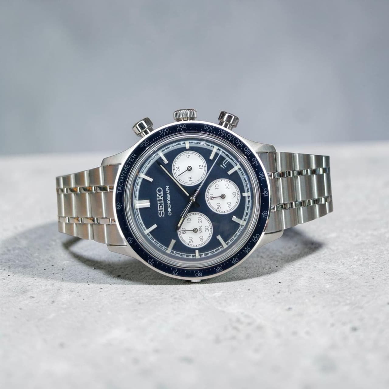Seiko Men’s Quartz Chronograph Watch in Blue - Image 3