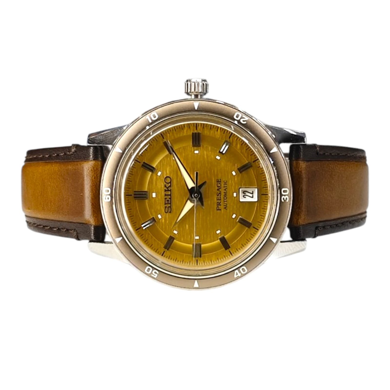 Seiko Presage Style 60's in Golden Yellow - Image 4